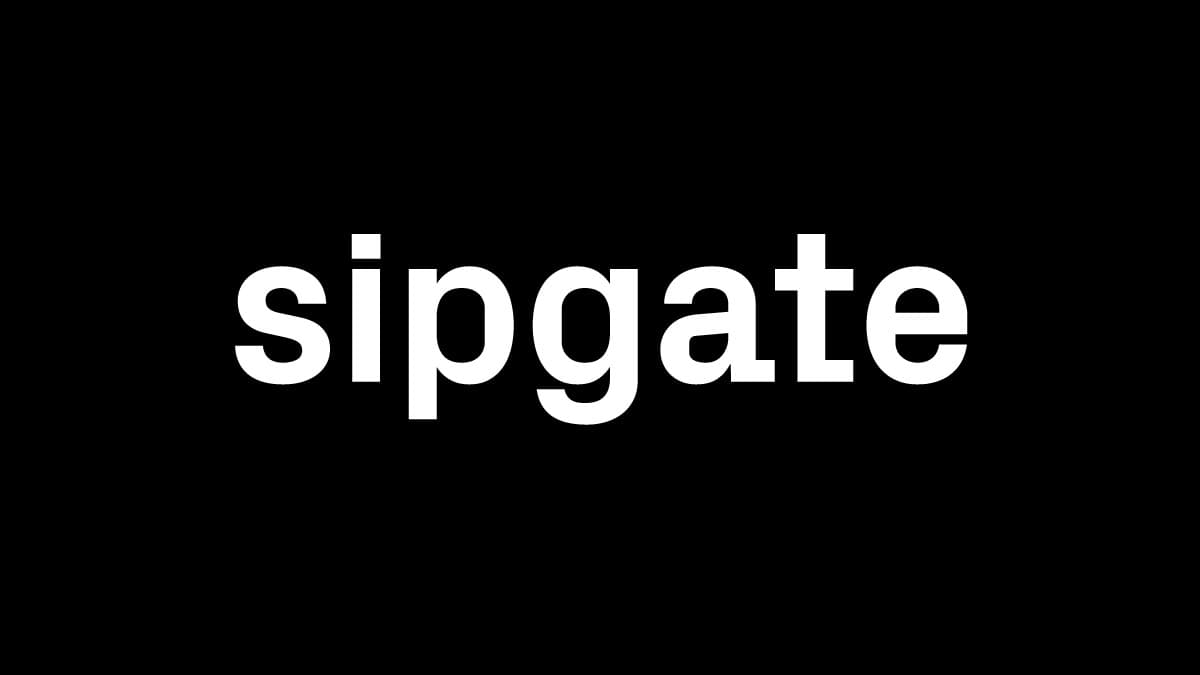 Die neue sipgate Wortmarke