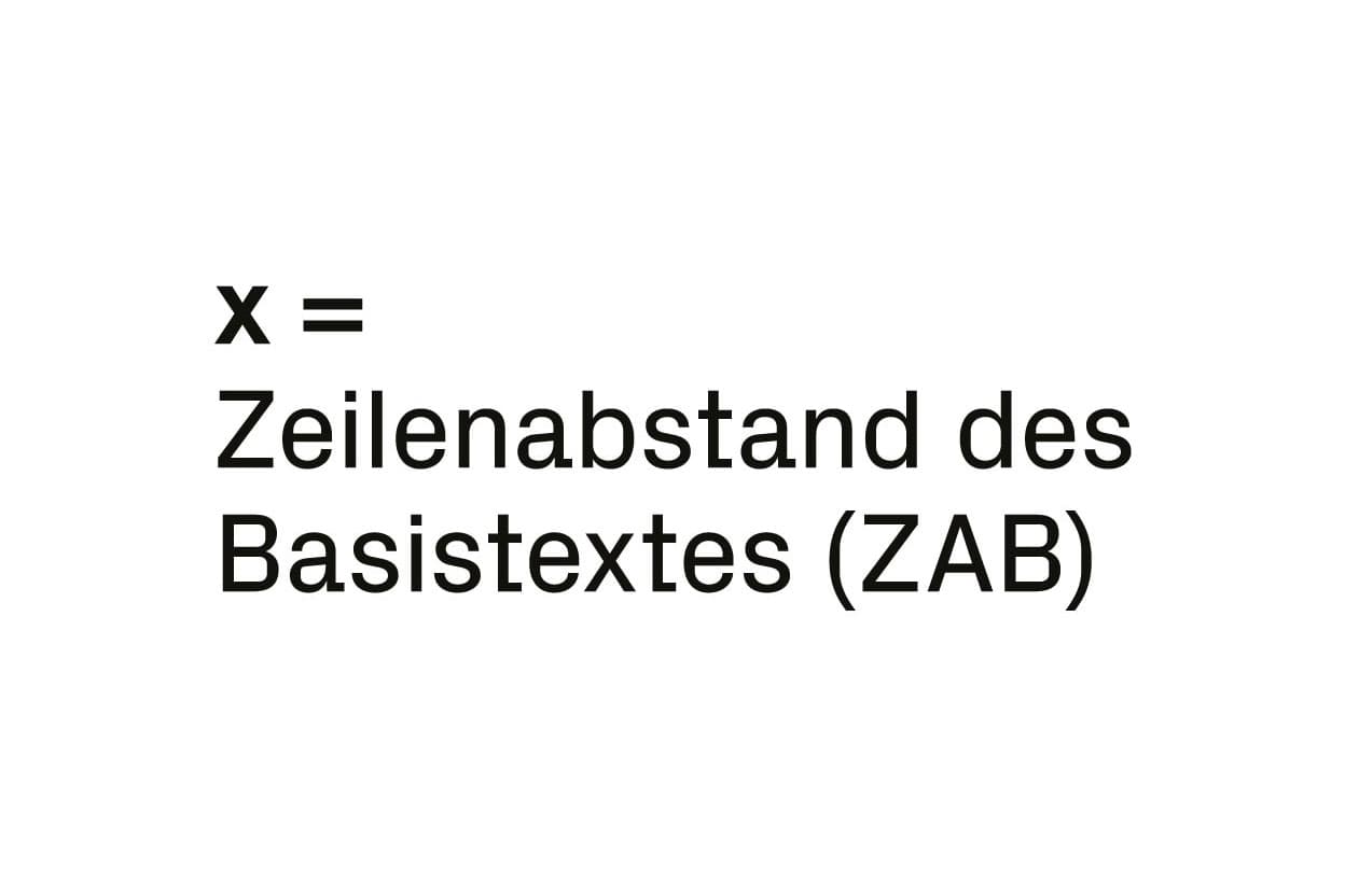 Zeilenabstand als Basis
